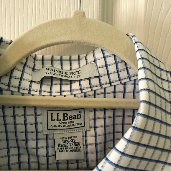 Blue plaid button down - Picture 3 of 4